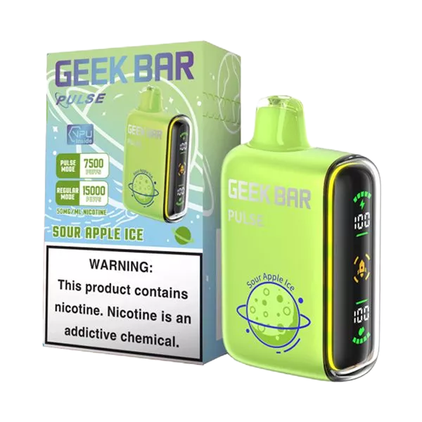 Geek Bar Pulse Nicotine Vape / Sour Apple Ice